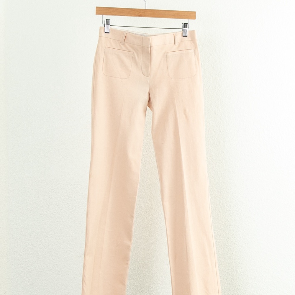 🆕 BCBG Low-Rise Hip Hugging Boot Cut Pants in Cream SZ 2